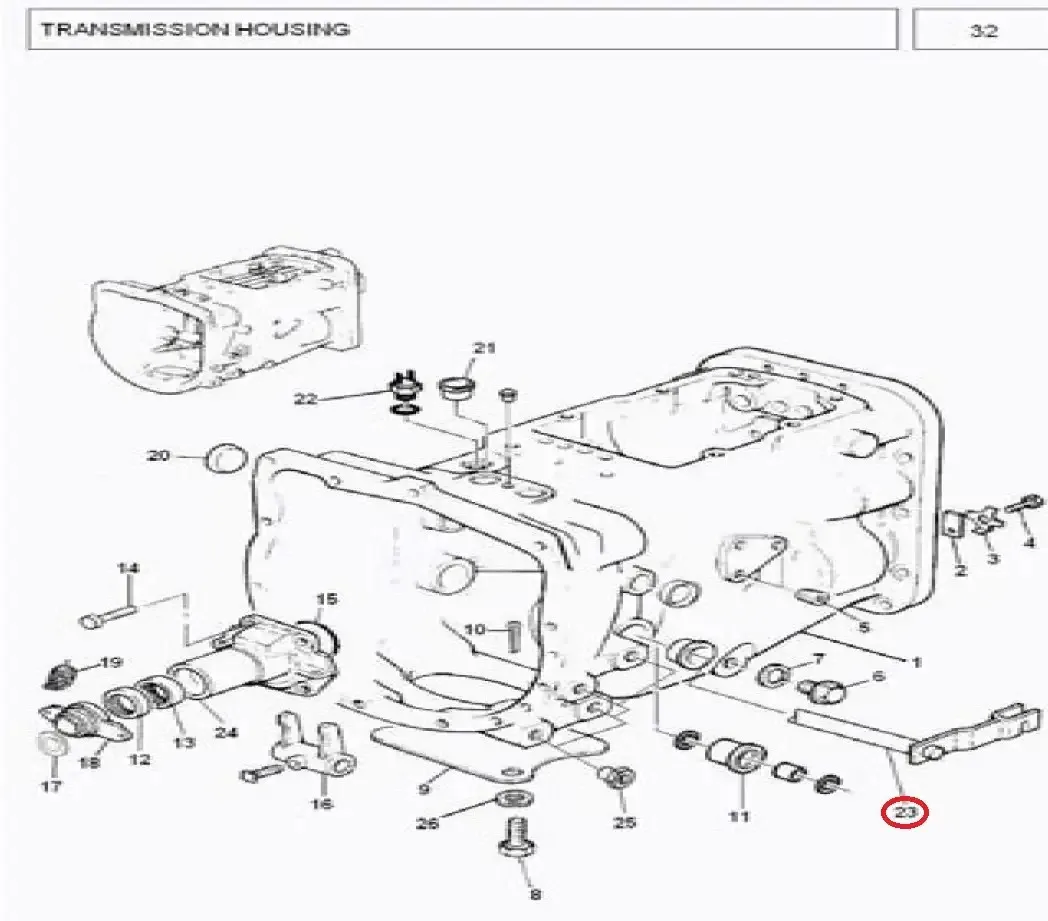 Diagram reference for Millat Massey Ferguson Tractor Spare Part 0 ASSY LEVER CLUTCHRELEAS 11317011693842 - Massey Ferguson tractor spare part