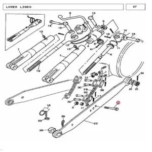 Millat Massey Ferguson Tractor Spare Part BOLT SPECIAL 5818 UNF 2 A 25057125057 - Massey Ferguson tractor spare part