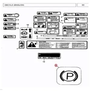 Millat Massey Ferguson Tractor Spare Part 2 DECALBRAKE 333052 - Massey Ferguson tractor spare part
