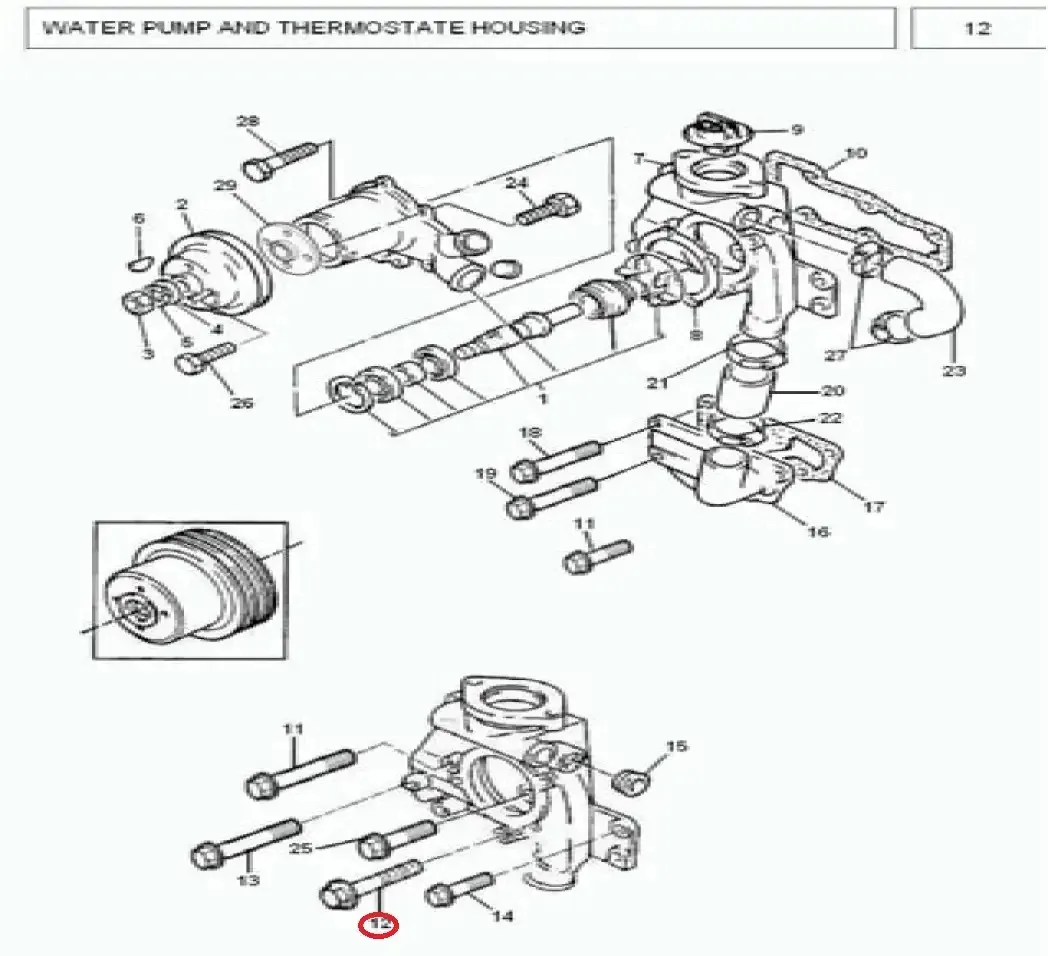 Diagram reference for Millat Massey Ferguson Tractor Spare Part 8 SCREW 1831781183178 - Massey Ferguson tractor spare part