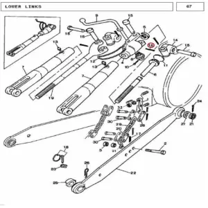 Millat Massey Ferguson Tractor Spare Part PIN COTTER 25019125019 MODEL 2025 - Massey Ferguson tractor spare part