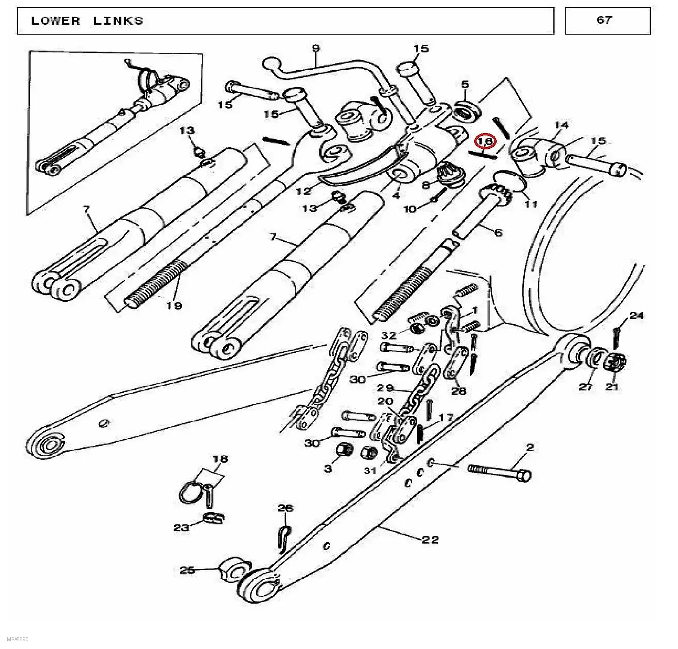 Millat Massey Ferguson Tractor Spare Part PIN COTTER 25019125019 MODEL 2025 - Massey Ferguson tractor spare part