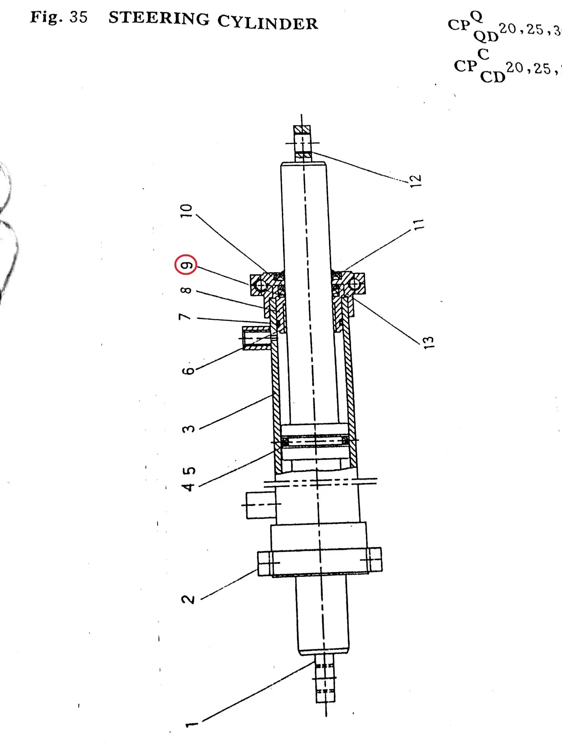 Diagram reference for Millat Massey Ferguson Tractor Spare Part 852201 RING SEAL 82432852201 - Massey Ferguson tractor spare part