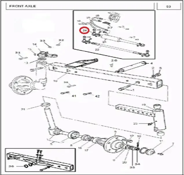 Diagram reference for Millat Massey Ferguson Tractor Spare Part 1 ENDCENTERJACK 3503601480411148041 - Massey Ferguson tractor spare part