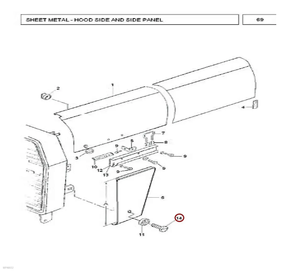 Millat Massey Ferguson Tractor Spare Part SCREW M 8 X 1323193123193 S 1 - Massey Ferguson tractor spare part