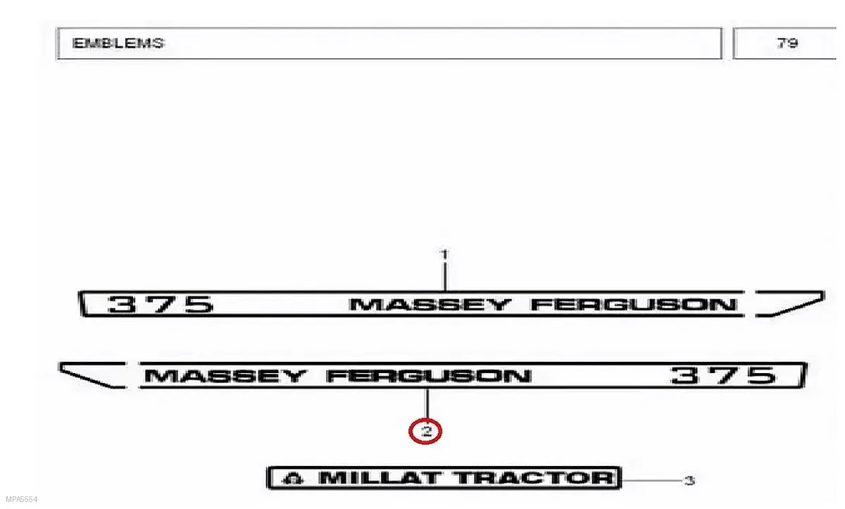 Millat Massey Ferguson Tractor Spare Part 6 EMBLEMHOODRH 37548600613595630 L - Massey Ferguson tractor spare part