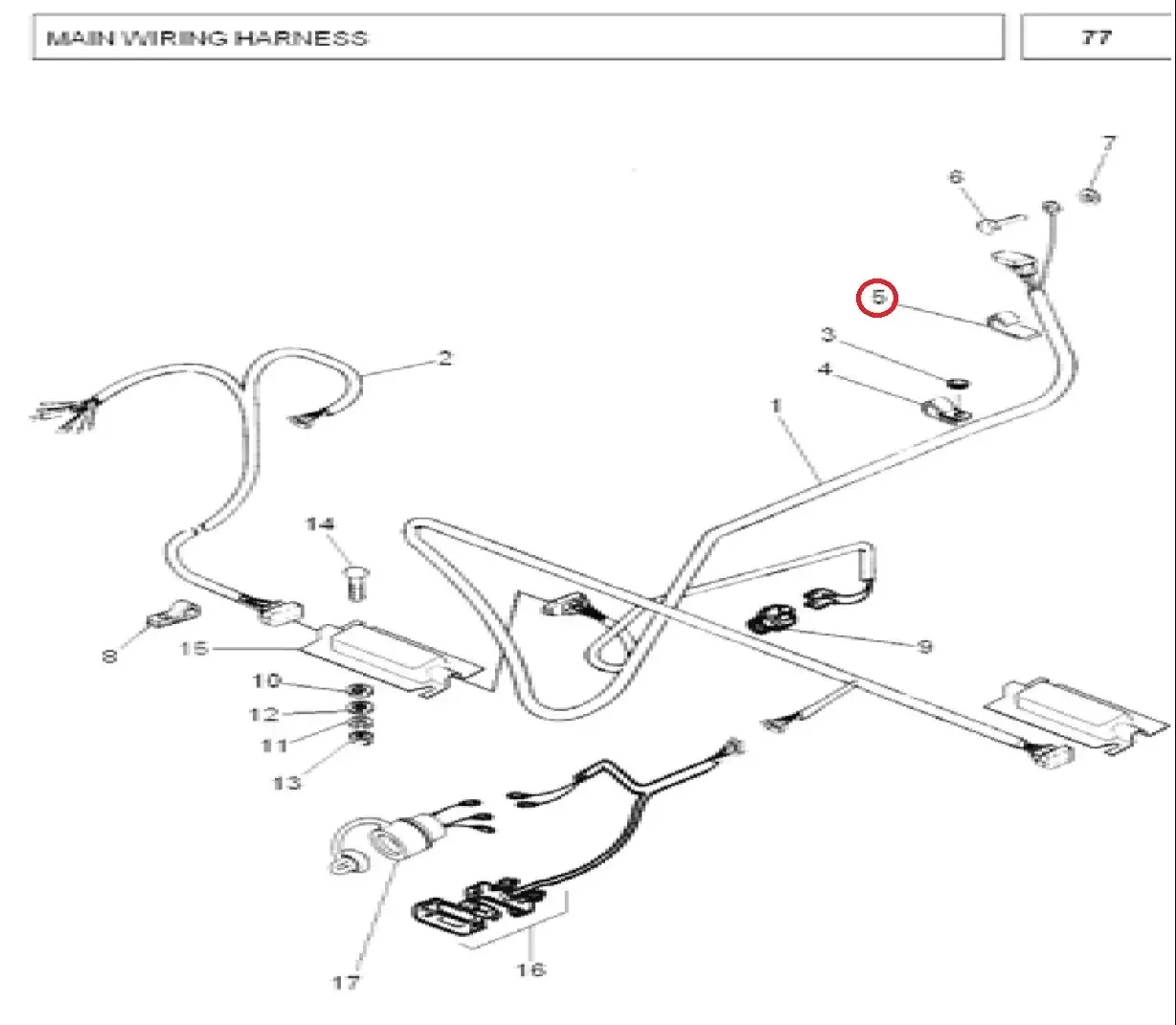 Diagram reference for Millat Massey Ferguson Tractor Spare Part OPENCLIP 34019134019 - Massey Ferguson tractor spare part