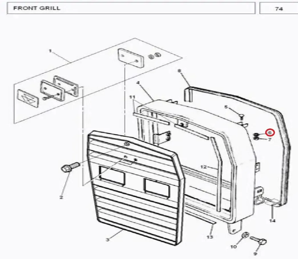 Diagram reference for Millat Massey Ferguson Tractor Spare Part 2 WASHER LOCKM 61330221133022 - Massey Ferguson tractor spare part