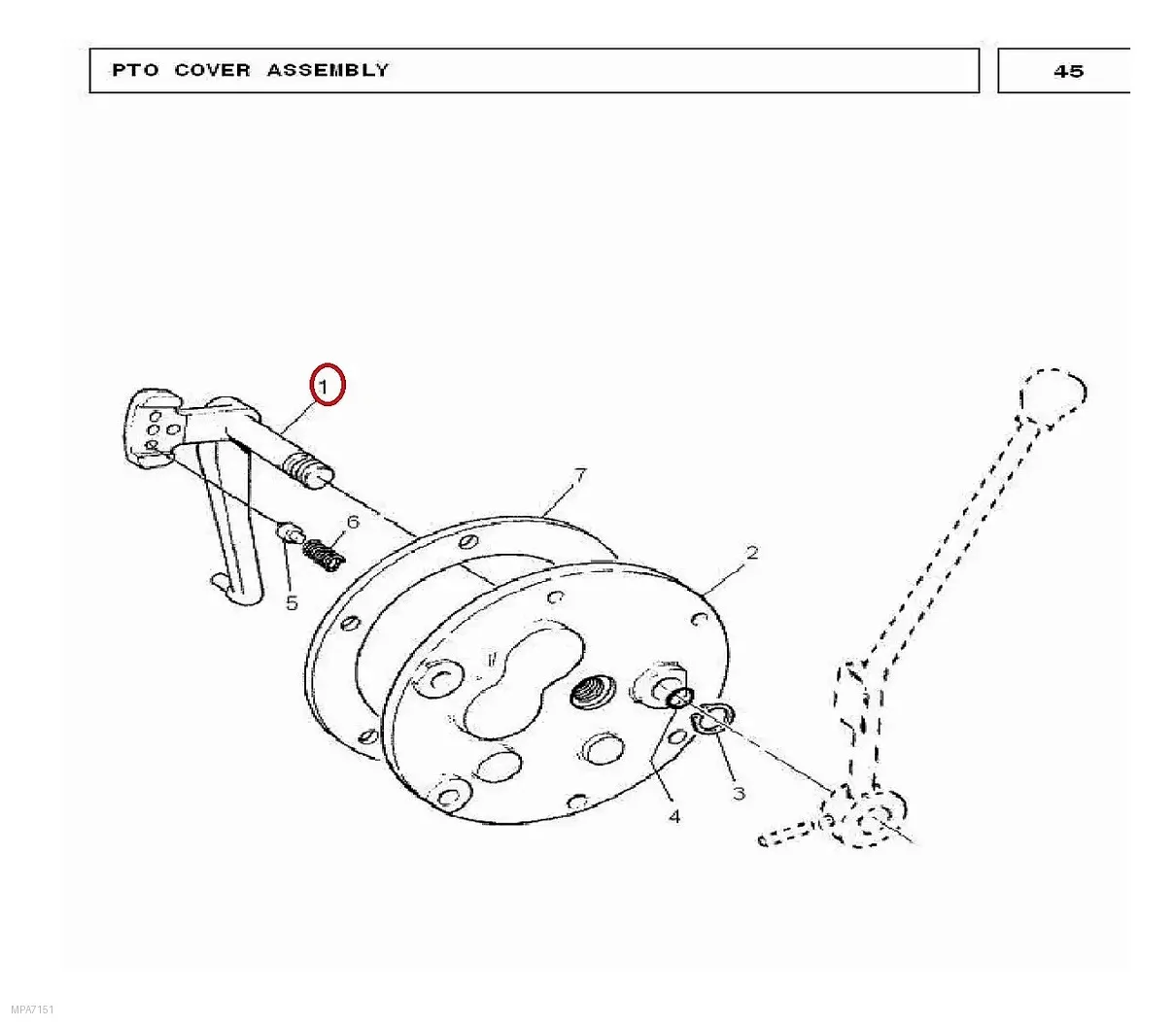 Millat Massey Ferguson Tractor Spare Part INTERNAL LEVER 2402700311870594 - Massey Ferguson tractor spare part