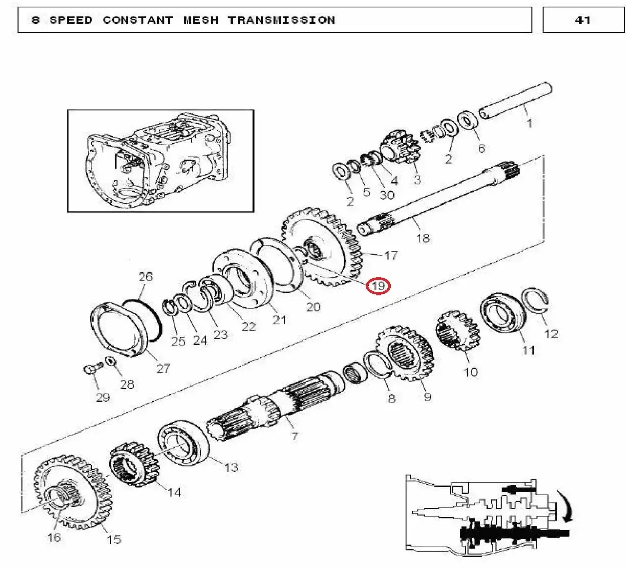 Diagram reference for Millat Massey Ferguson Tractor Spare Part RING 53 TEETH GEAR 121451358913 - Massey Ferguson tractor spare part