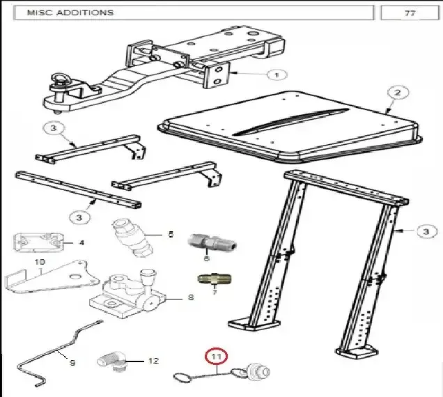 Diagram reference for Millat Massey Ferguson Tractor Spare Part DUST COVER QUICKRELEASECOUPLING 27181127181 - Massey Ferguson tractor spare part