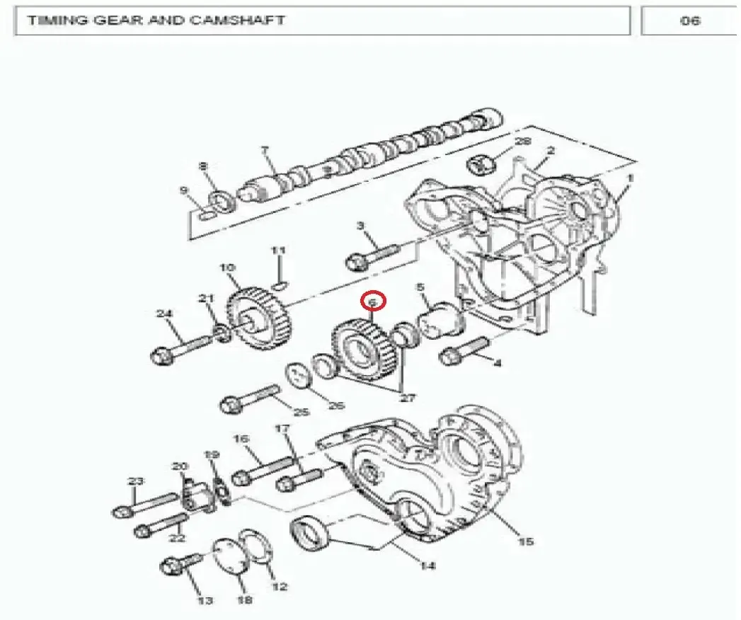 Diagram reference for Millat Massey Ferguson Tractor Spare Part 8 GEAR 1832881183288 - Massey Ferguson tractor spare part