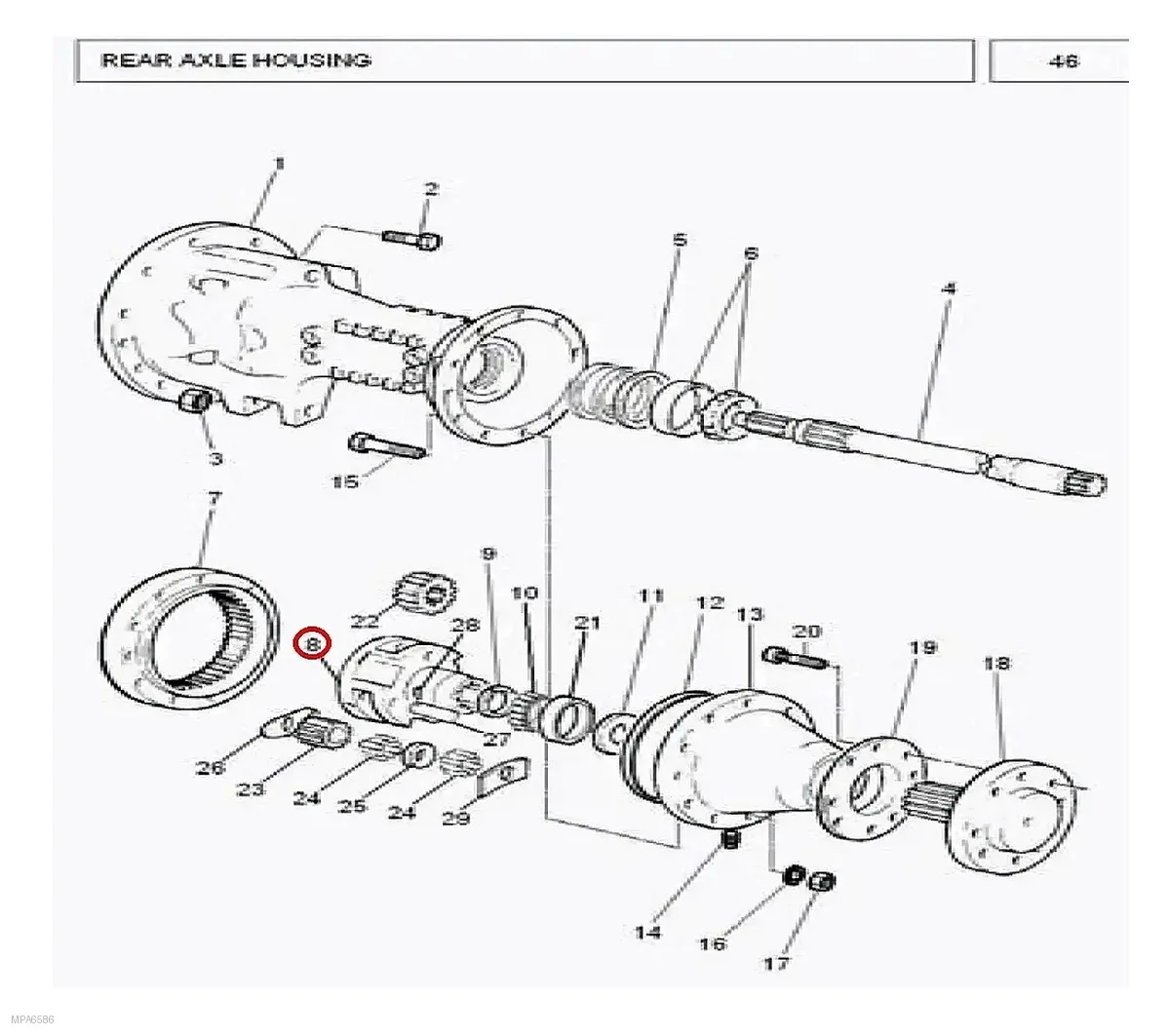 Millat Massey Ferguson Tractor Spare Part ASSYSLEEVE 51886110300110300 - Massey Ferguson tractor spare part