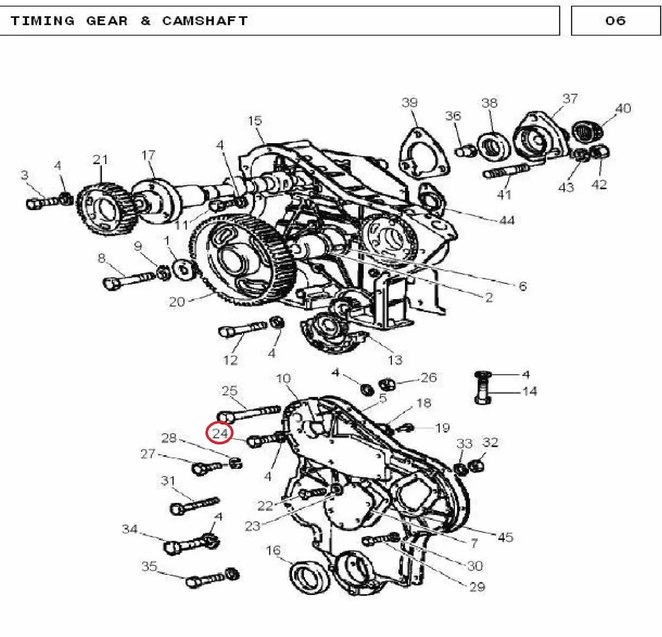 Diagram reference for Millat Massey Ferguson Tractor Spare Part SCREW 18520118520 - Massey Ferguson tractor spare part