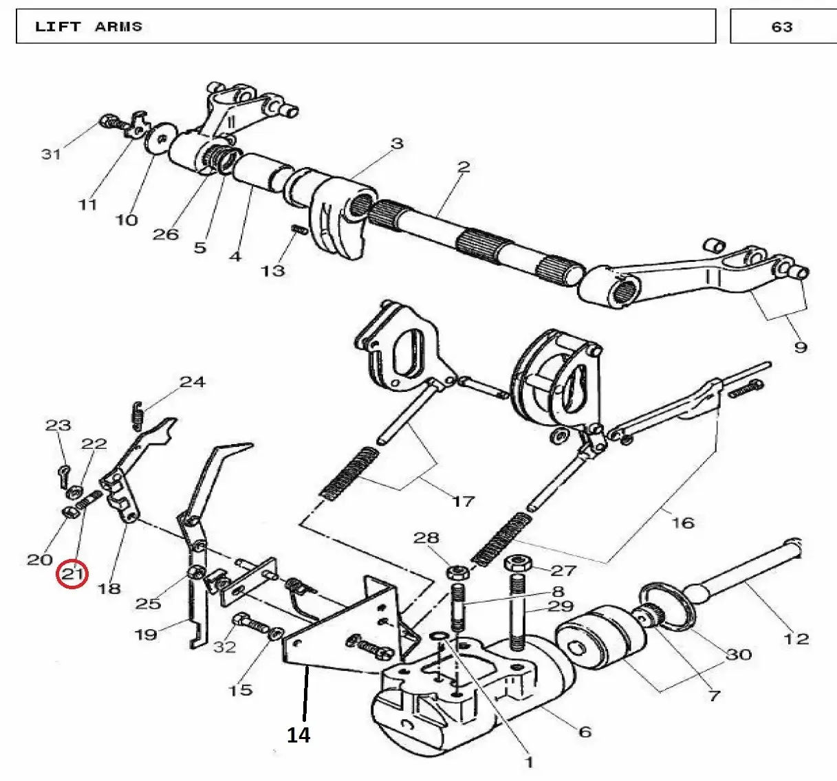 Diagram reference for Millat Massey Ferguson Tractor Spare Part SET SCREW 1024 UNC 3 AL 22226104126104 - Massey Ferguson tractor spare part