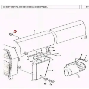 Millat Massey Ferguson Tractor Spare Part HOODSIDERH MF 240 26023332123312 F - Massey Ferguson tractor spare part
