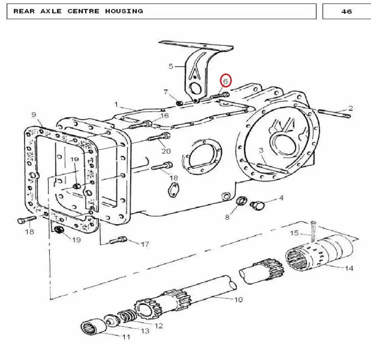 Diagram reference for Millat Massey Ferguson Tractor Spare Part BOLT 1428 L 38110008110008 - Massey Ferguson tractor spare part