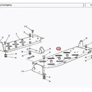 Millat Massey Ferguson Tractor Spare Part STEPPLATFORMLH MF 240 260304501897262 F - Massey Ferguson tractor spare part
