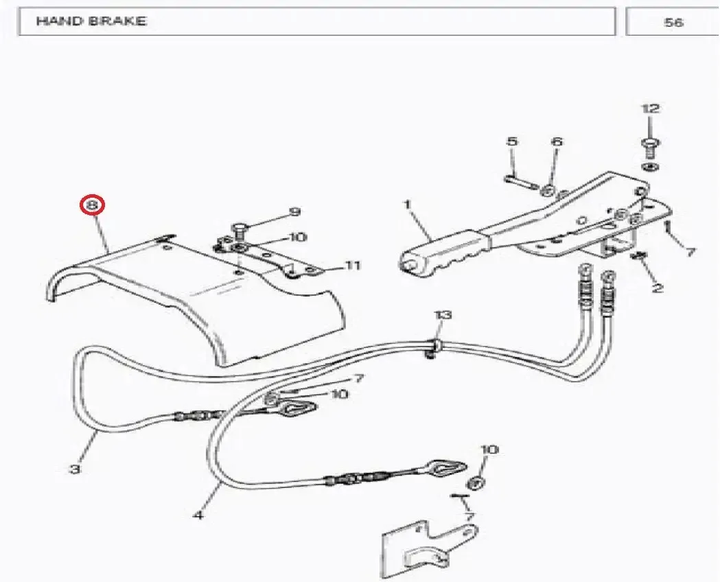 Diagram reference for Millat Massey Ferguson Tractor Spare Part 1 COVER 74304111696654 - Massey Ferguson tractor spare part