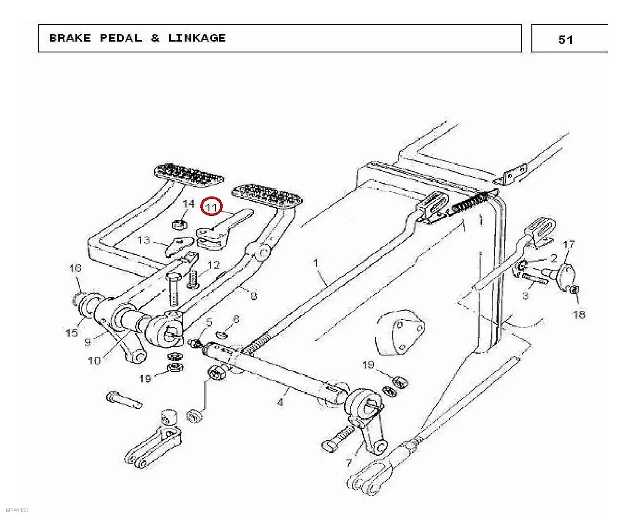 Millat Massey Ferguson Tractor Spare Part LOCKBRAKE 110671181960 - Massey Ferguson tractor spare part