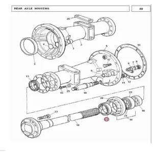 Millat Massey Ferguson Tractor Spare Part SEAL REARAXLE 240101101195677 - Massey Ferguson tractor spare part