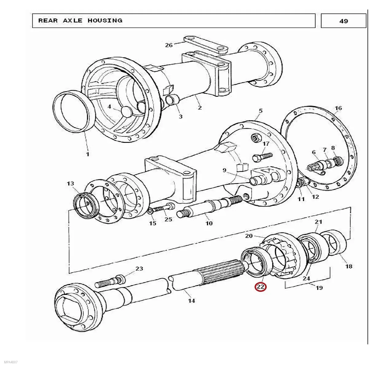 Millat Massey Ferguson Tractor Spare Part SEAL REARAXLE 240101101195677 - Massey Ferguson tractor spare part