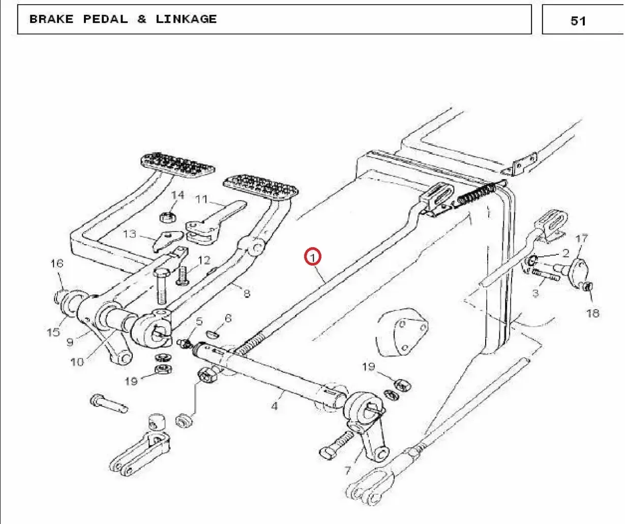 Diagram reference for Millat Massey Ferguson Tractor Spare Part ROD YOKE 1110011676736 - Massey Ferguson tractor spare part