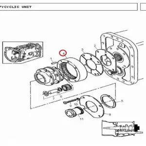 Millat Massey Ferguson Tractor Spare Part CARRIERUNIT GEAR 1214911671558 - Massey Ferguson tractor spare part