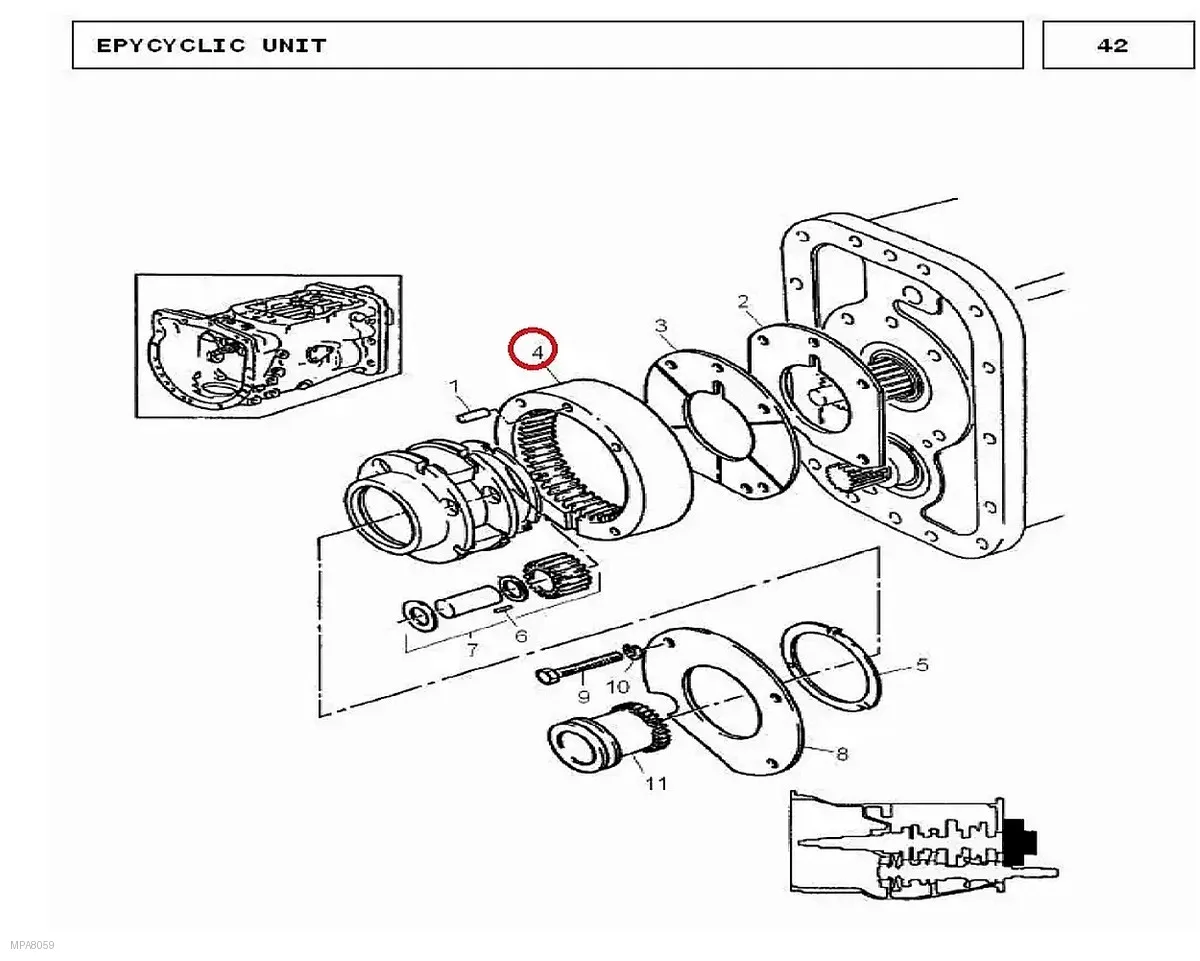 Millat Massey Ferguson Tractor Spare Part CARRIERUNIT GEAR 1214911671558 - Massey Ferguson tractor spare part