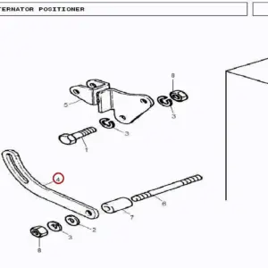 Millat Massey Ferguson Tractor Spare Part LINK ALTERNATOR 18020136178174 - Massey Ferguson tractor spare part