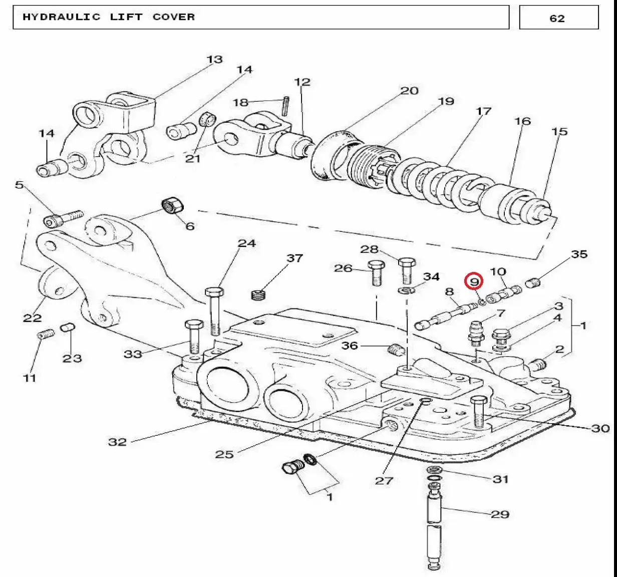 Diagram reference for Millat Massey Ferguson Tractor Spare Part SNAP RING 26034126034 - Massey Ferguson tractor spare part