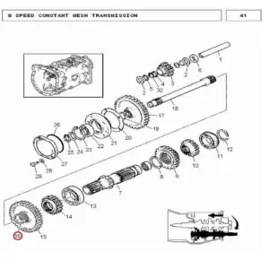 Millat Massey Ferguson Tractor Spare Part SNAP RING 12164112164 - Massey Ferguson tractor spare part
