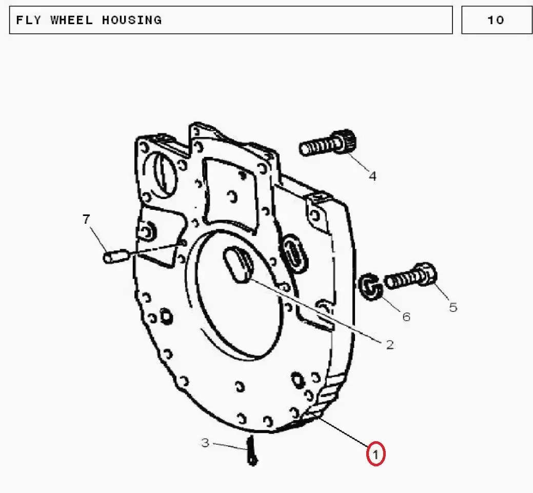 Diagram reference for Millat Massey Ferguson Tractor Spare Part PLATE ADPTR 18030137147974 - Massey Ferguson tractor spare part