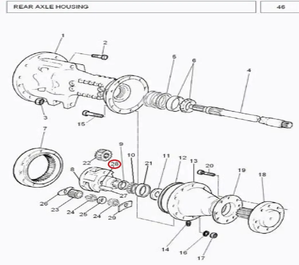 Diagram reference for Millat Massey Ferguson Tractor Spare Part 0 PIN SPIROL 1033101103310 - Massey Ferguson tractor spare part