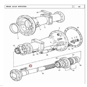 Millat Massey Ferguson Tractor Spare Part BOLT REAR 101081185400 - Massey Ferguson tractor spare part