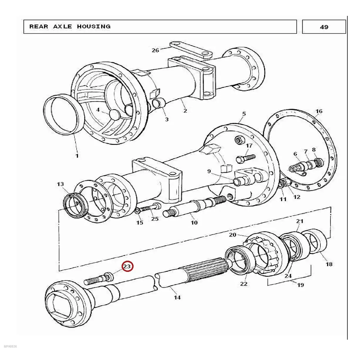 Millat Massey Ferguson Tractor Spare Part BOLT REAR 101081185400 - Massey Ferguson tractor spare part