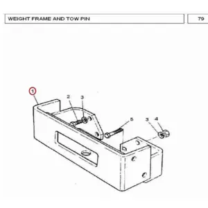 Millat Massey Ferguson Tractor Spare Part FRAMEFRONTWEIGHT 24023324123324 - Massey Ferguson tractor spare part