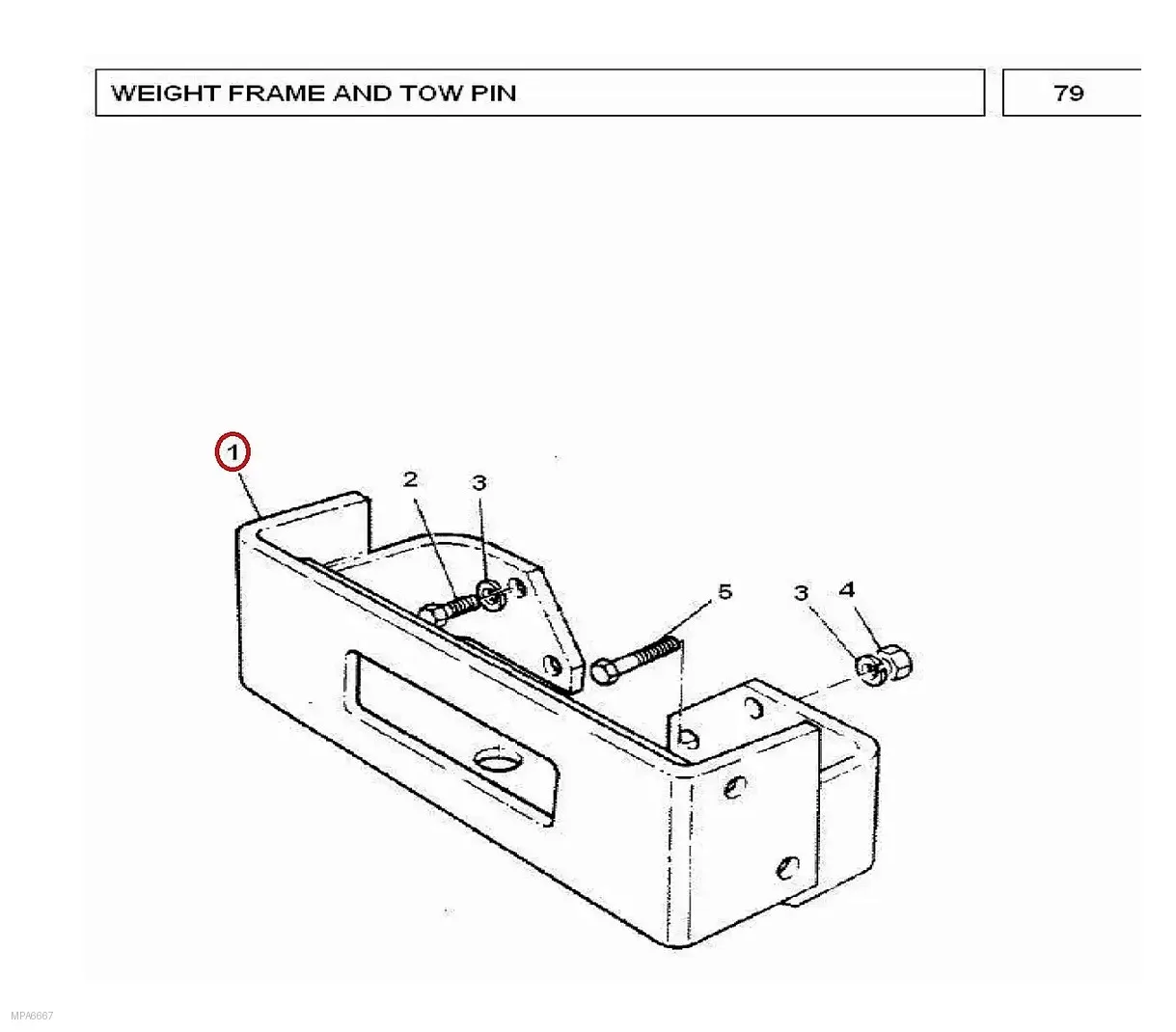 Millat Massey Ferguson Tractor Spare Part FRAMEFRONTWEIGHT 24023324123324 - Massey Ferguson tractor spare part