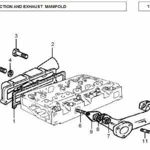 Millat Massey Ferguson Tractor Spare Part MANIFOLDEXHAUST 35018214118214 S 1 - Massey Ferguson tractor spare part
