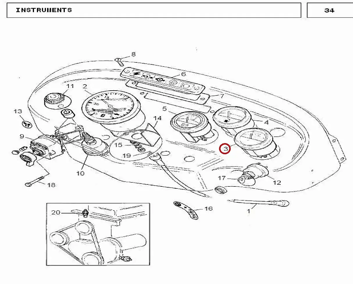 Millat Massey Ferguson Tractor Spare Part GAUGETEMPERATURE 2900911877719 - Massey Ferguson tractor spare part