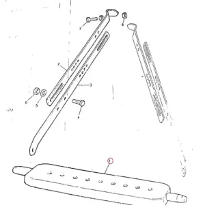 Millat Massey Ferguson Tractor Spare Part 85 DRAWBAR 1180485 - Massey Ferguson tractor spare part