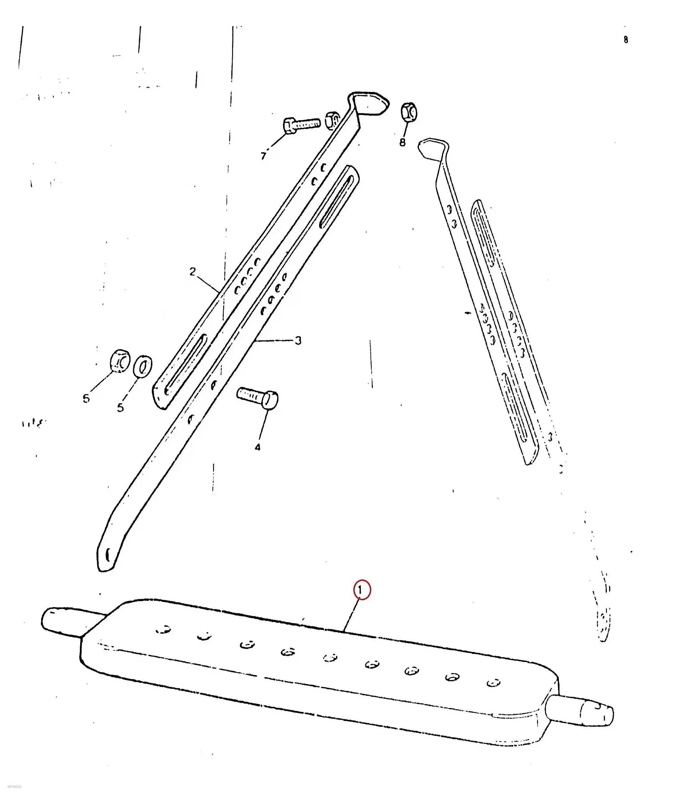 Millat Massey Ferguson Tractor Spare Part 85 DRAWBAR 1180485 - Massey Ferguson tractor spare part