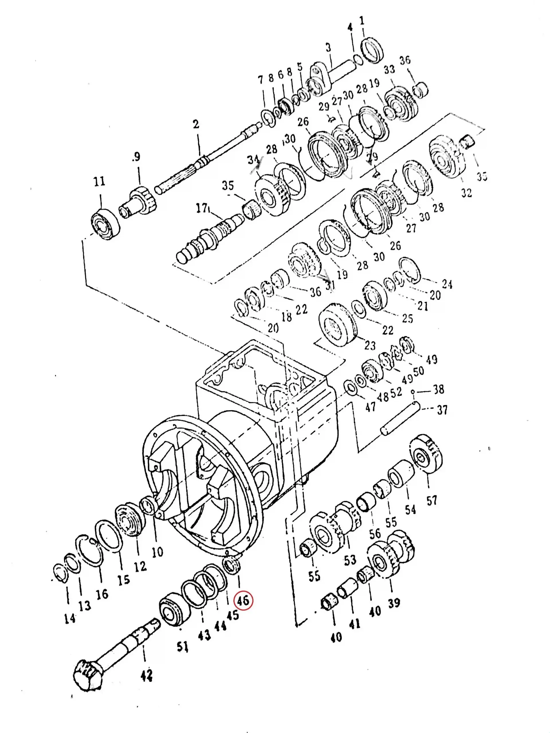 Diagram reference for Millat Massey Ferguson Tractor Spare Part 8 PLATE THRUST 12103881200342341 H - Massey Ferguson tractor spare part