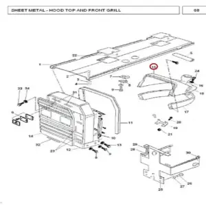Millat Massey Ferguson Tractor Spare Part INSTPANLLOWER 23336123040 F - Massey Ferguson tractor spare part