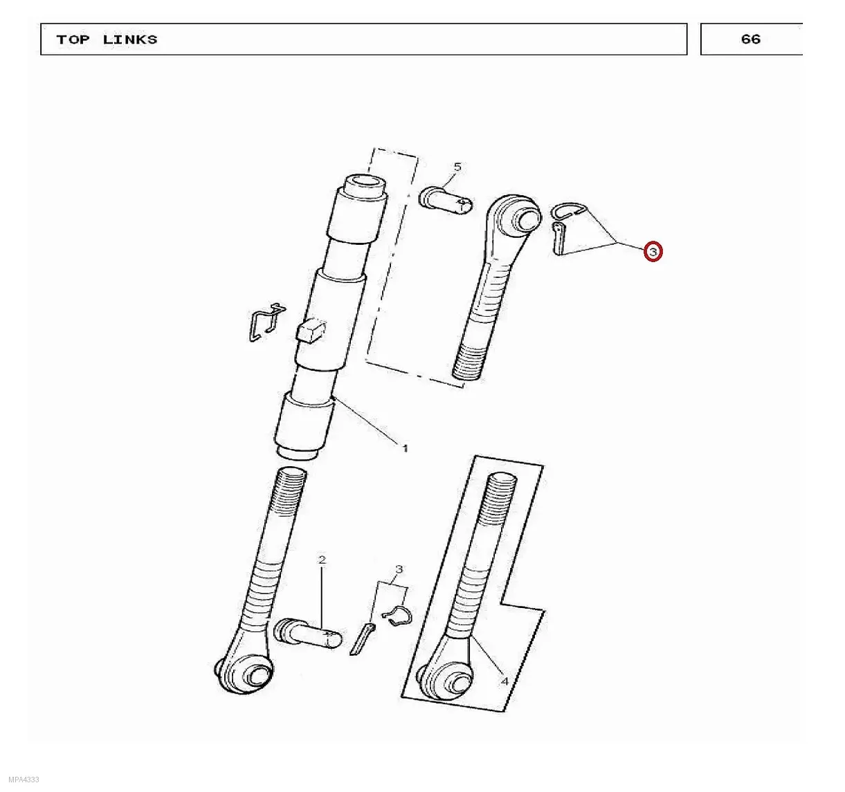 Millat Massey Ferguson Tractor Spare Part PIN RING ASSY 25028125028 - Massey Ferguson tractor spare part
