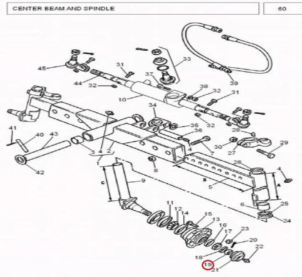 Diagram reference for Millat Massey Ferguson Tractor Spare Part 7 NUT S PIN DLE 3851431071882263 - Massey Ferguson tractor spare part