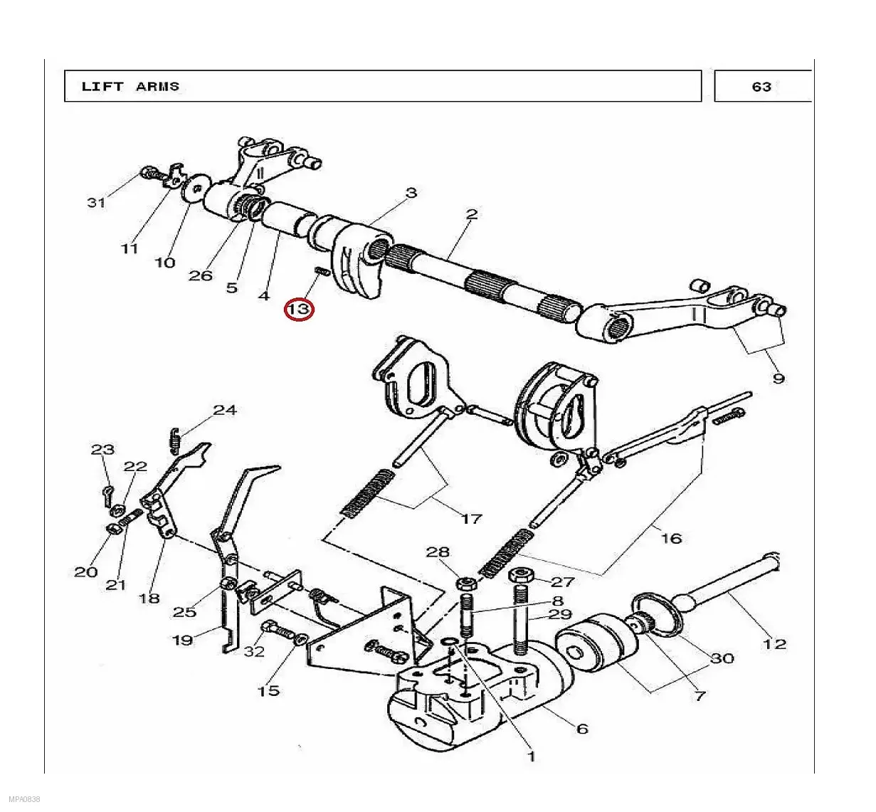 Millat Massey Ferguson Tractor Spare Part COILED SP RING PIN 26121126121 - Massey Ferguson tractor spare part