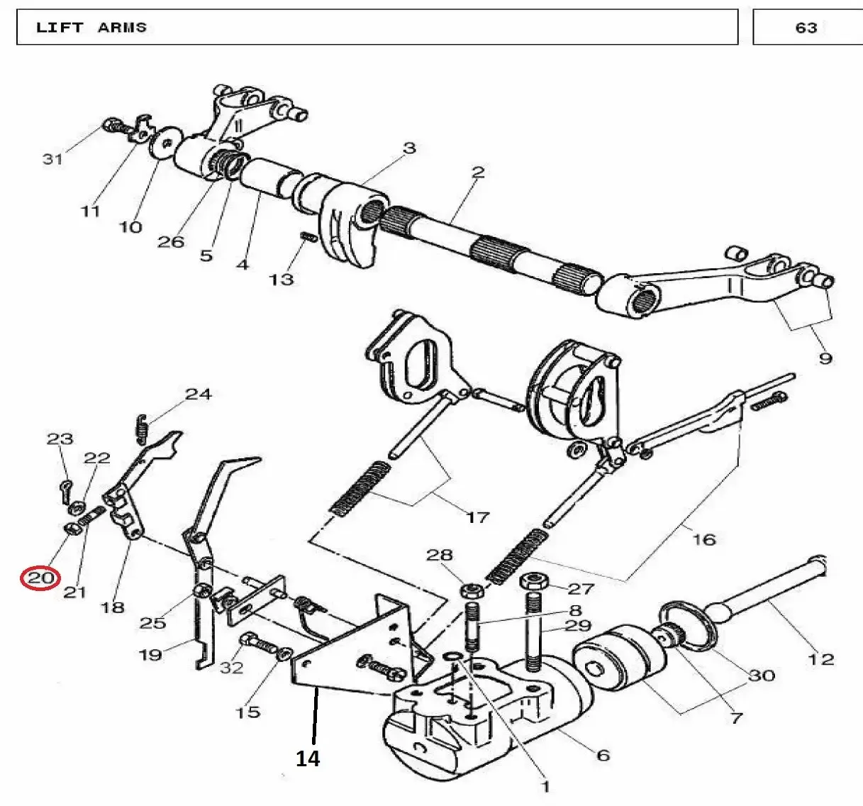 Diagram reference for Millat Massey Ferguson Tractor Spare Part NUT 102426099126099 - Massey Ferguson tractor spare part
