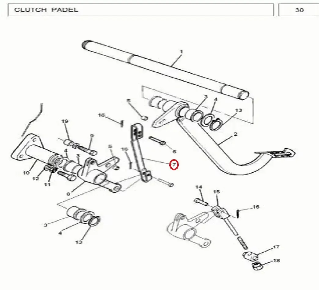 Diagram reference for Millat Massey Ferguson Tractor Spare Part 0 LINK 11307013596128 - Massey Ferguson tractor spare part