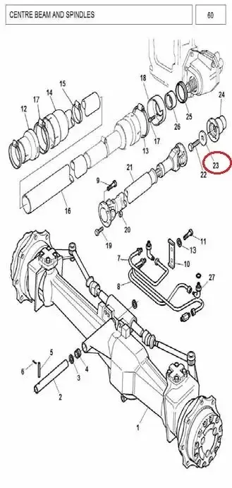 Diagram reference for Millat Massey Ferguson Tractor Spare Part 5 BOLT 1440951144095 - Massey Ferguson tractor spare part